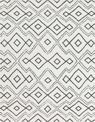 Surya Moroccan Shag MCS-2308 Black Charcoal White Area Rug Main Image 8 X 10