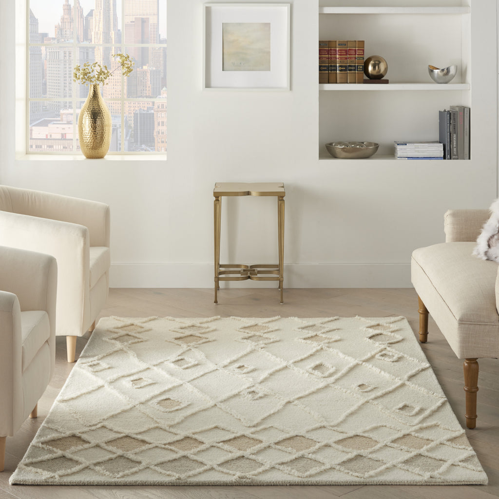 Nourison Moroccan Court MCT01 Ivory Area Rug Room Scene Feature