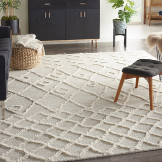 Nourison Moroccan Court MCT02 Natural Grey Area Rug