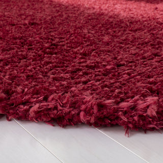 Safavieh Madrid Shag 200 MDG256Q Red Area Rug Detail