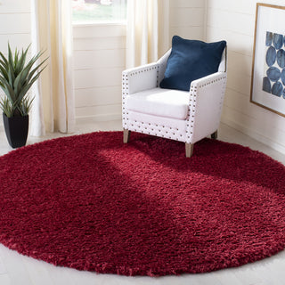 Safavieh Madrid Shag 200 MDG256Q Red Area Rug Room Scene Feature