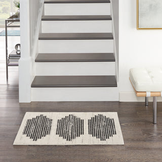 Nourison Modern Passion MDP01 Ivory/Grey Area Rug Room Image