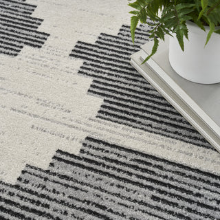 Nourison Modern Passion MDP01 Ivory/Grey Area Rug Room Image