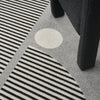 Nourison Modern Passion MDP02 Grey/Black Area Rug Detail Image