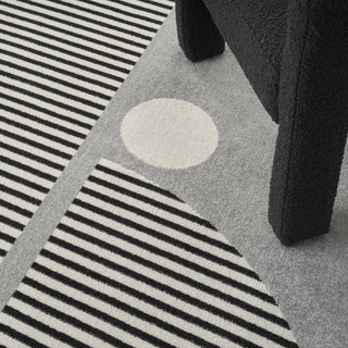 Nourison Modern Passion MDP02 Grey/Black Area Rug Detail Image