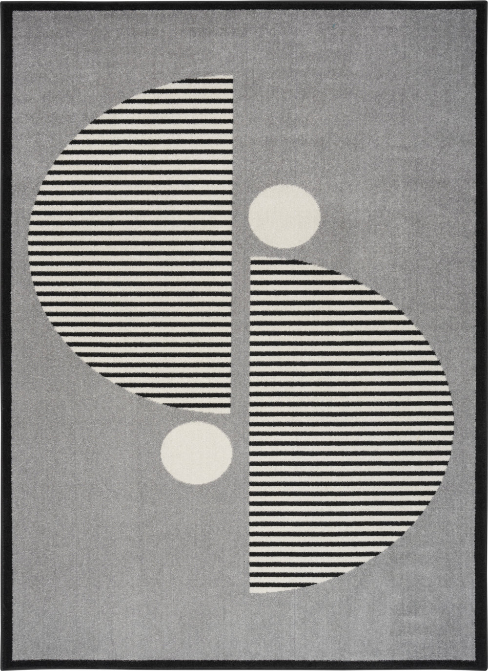 Nourison Modern Passion MDP02 Grey/Black Area Rug