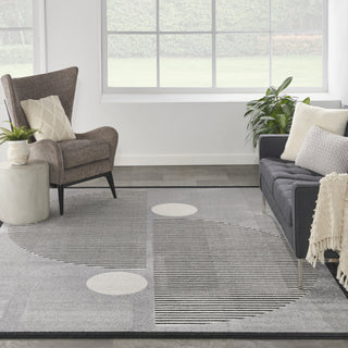 Nourison Modern Passion MDP02 Grey/Black Area Rug Main Image