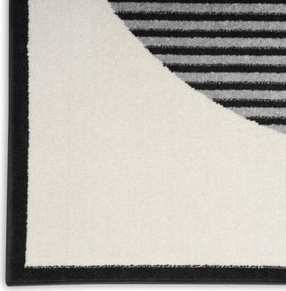 Nourison Modern Passion MDP02 Ivory/Black Area Rug Detail Image