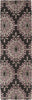 Surya Moderne MDR-1051 Charcoal Area Rug by Bob Mackie 2'6'' x 8' Runner