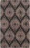Surya Moderne MDR-1051 Charcoal Area Rug by Bob Mackie 5' x 8'