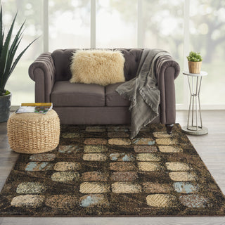 Nourison Modesto MDS01 Charcoal Area Rug