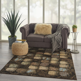 Nourison Modesto MDS01 Charcoal Area Rug