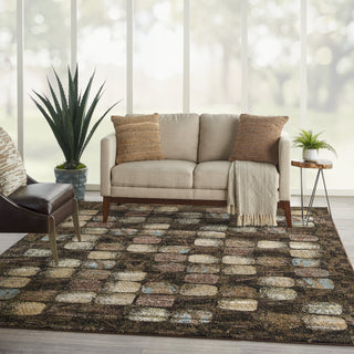 Nourison Modesto MDS01 Charcoal Area Rug