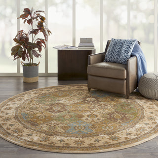 Nourison Modesto MDS04 Beige Area Rug Room Scene 2