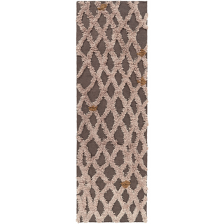 Surya Midelt MDT-1007 Chocolate Area Rug 2'6'' x 8' Runner