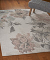 LR Resources Meadow Ivory Rose Garden Area Rug Lifestyle Image