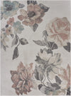 LR Resources Meadow Ivory Rose Garden Area Rug main image
