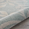 LR Resources Meadow Sky Blue Vine Area Rug Pile Image