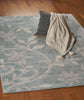 LR Resources Meadow Sky Blue Vine Area Rug Lifestyle Image