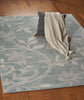 LR Resources Meadow Sky Blue Vine Area Rug Lifestyle Image