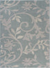 LR Resources Meadow Sky Blue Vine Area Rug main image