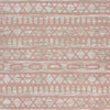 LR Resources Meadow Intricate Blush Geometric Area Rug Detail Image
