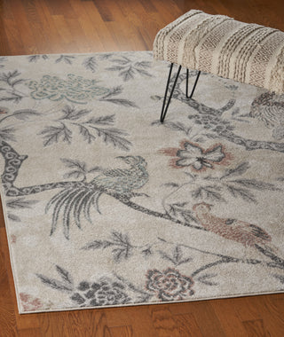 LR Resources Meadow Birds of Paradise Ivory / Multi Area Rug Lifestyle Image