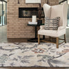 LR Resources Meadow Birds of Paradise Ivory / Multi Area Rug Lifestyle Image