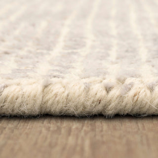 Karastan Labyrinth Meander Silver Birch Area Rug Detail Image