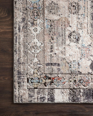 Loloi Medusa MED-05 Natural/Stone Area Rug Corner On Wood