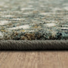 Karastan Touchstone Melrose Blue Teal Area Rug Detail Image
