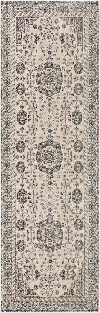 Surya Mesopotamia MEP-2301 Camel Ivory Black Navy Teal Area Rug Mirror Runner Image