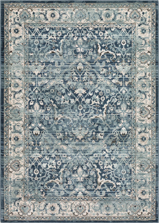 Surya Mesopotamia MEP-2306 Navy Medium Gray Teal Denim Ivory Camel Black Area Rug main image