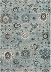 Surya Mesopotamia MEP-2309 Medium Gray Teal Denim Navy Ivory Camel Black Area Rug Mirror main image