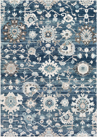 Surya Mesopotamia MEP-2310 Medium Gray Teal Denim Navy Ivory Camel Black Area Rug main image