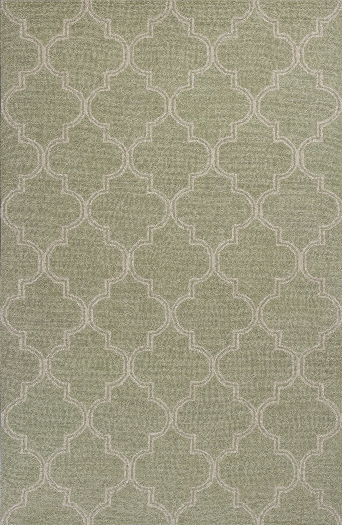 KAS Mercer 6722 Sage/Beige Quatrefoil Area Rug main image