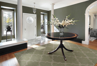 KAS Mercer 6722 Sage/Beige Quatrefoil Area Rug 