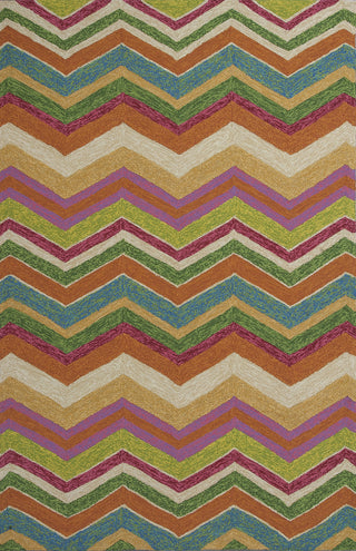 KAS Meridian 2532 Multicolor Chevron Hand Hooked Area Rug