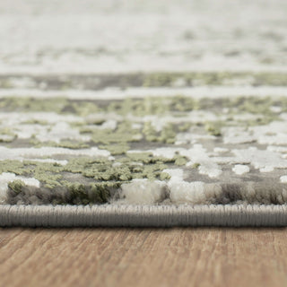 Karastan Tryst Mersi Gray Green Area Rug Detail Image