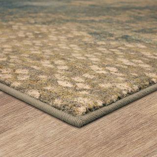 Karastan Intrigue Mesmerize Aqua Area Rug Lifestyle Image