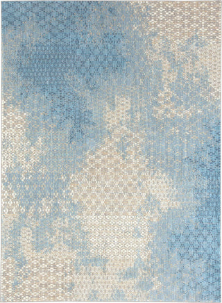 Karastan Intrigue Mesmerize Aqua Area Rug Main Image