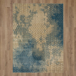 Karastan Intrigue Mesmerize Aqua Area Rug Main Image