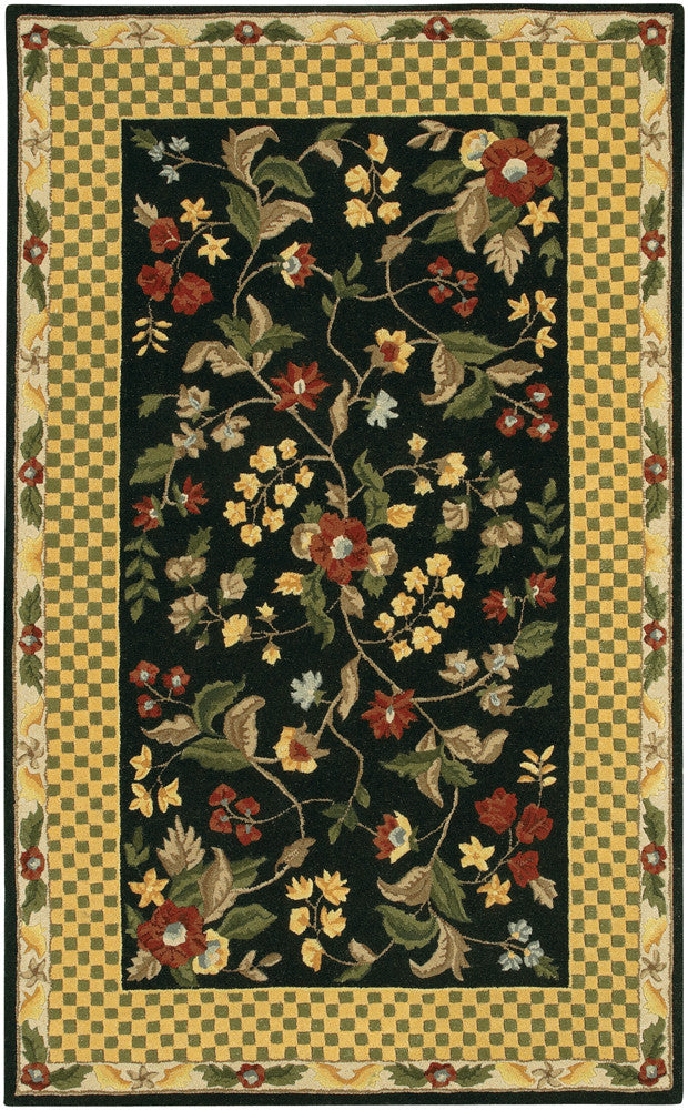 Chandra Metro MET-532 Black/Gold/Green/Brown Area Rug main image