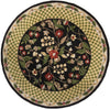 Chandra Metro MET-532 Black/Gold/Green/Brown Area Rug Round