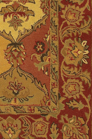 Chandra Metro MET-548 Red/Orange/Green/Brown/Yellow Area Rug Close Up