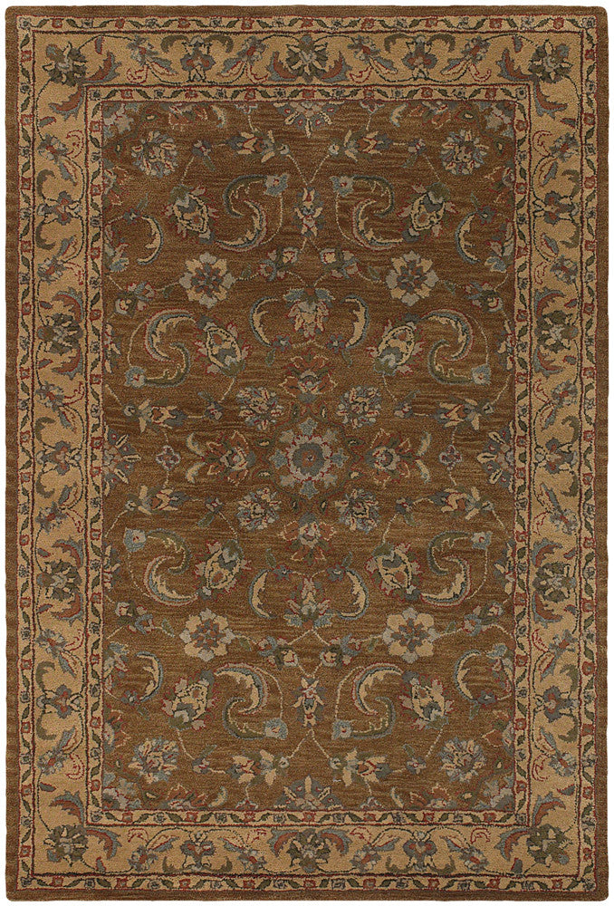 Chandra Metro MET-559 Brown/Tan/Blue/Burgundy Area Rug main image