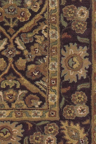 Chandra Metro MET-563 Brown/Yellow/Green/Beige Area Rug Close Up