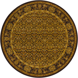 Chandra Metro MET-563 Brown/Yellow/Green/Beige Area Rug Round