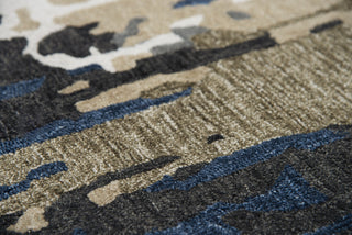 Rizzy Metro MET101 Beige/Blue Area Rug Detail Image