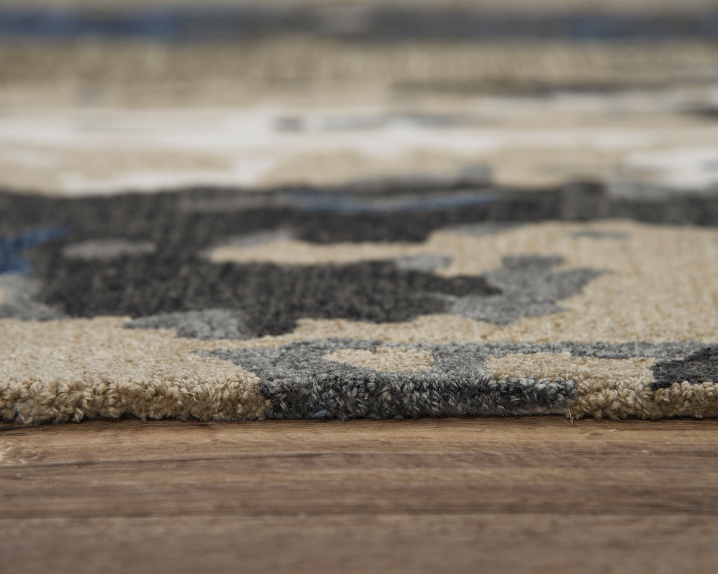 Rizzy Metro MET101 Beige/Blue Area Rug Incredible Rugs and Decor